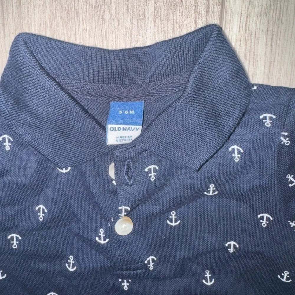 OLD NAVY Navy Anchor Print Kids One Piece Romper